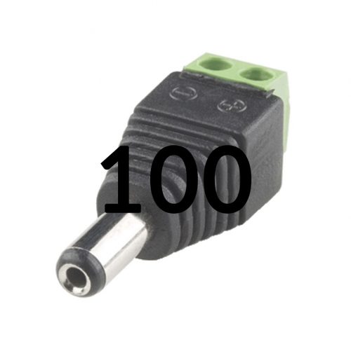 Male DC Power Connector adaptor (Pack of 100)
